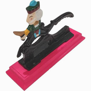 Vintage Cast Iron Christmas Seasonal Soldier Nutcracker Home Decor